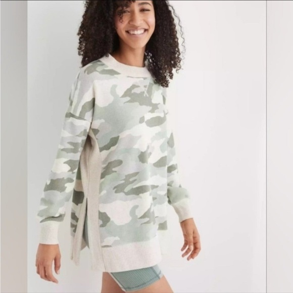 aerie Tops - Aerie Camo Sweatshirt Oversized